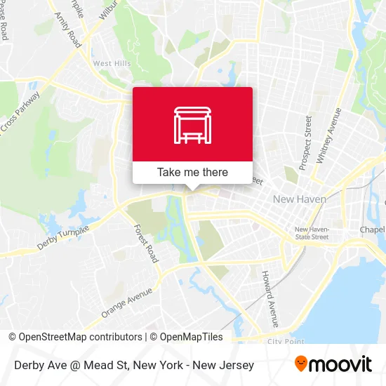 Derby Ave @ Mead St map