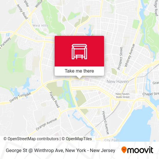 George St @ Winthrop Ave map