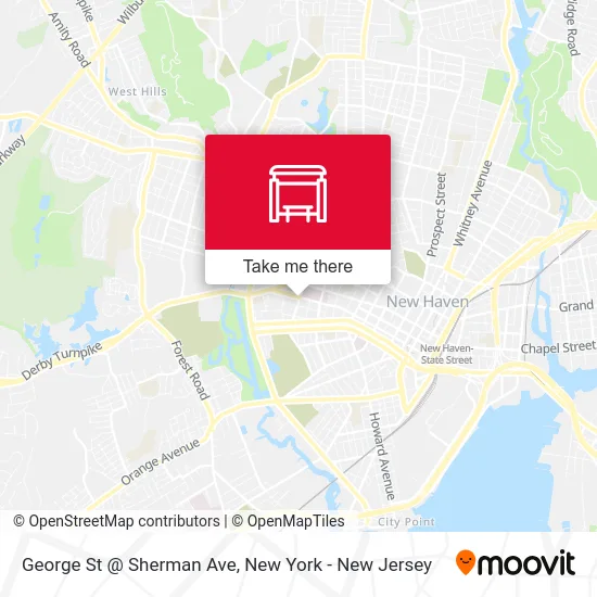 George St @ Sherman Ave map