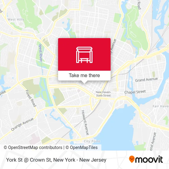 York St @ Crown St map