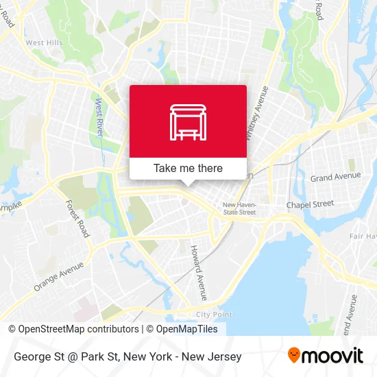 George St @ Park St map