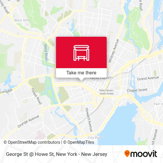 George St @ Howe St map