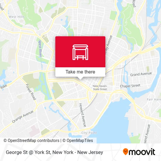 George St @ York St map