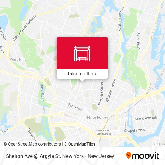 Shelton Ave @ Argyle St map