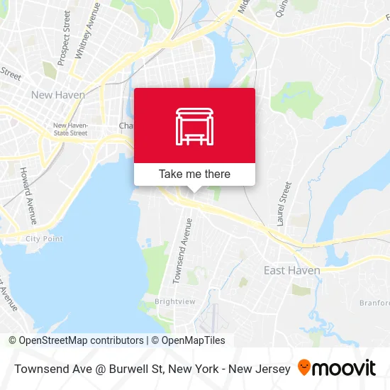 Townsend Ave @ Burwell St map