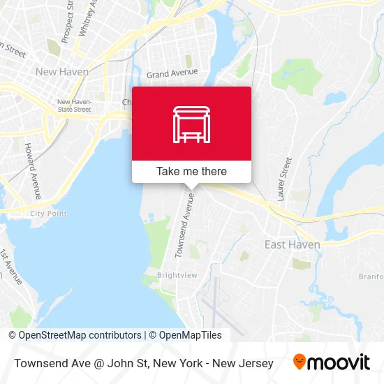 Townsend Ave @ John St map