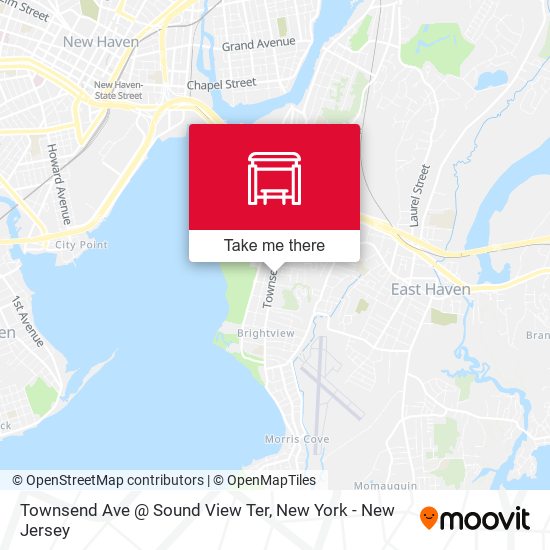 Townsend Ave @ Sound View Ter map