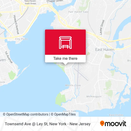 Townsend Ave @ Ley St map