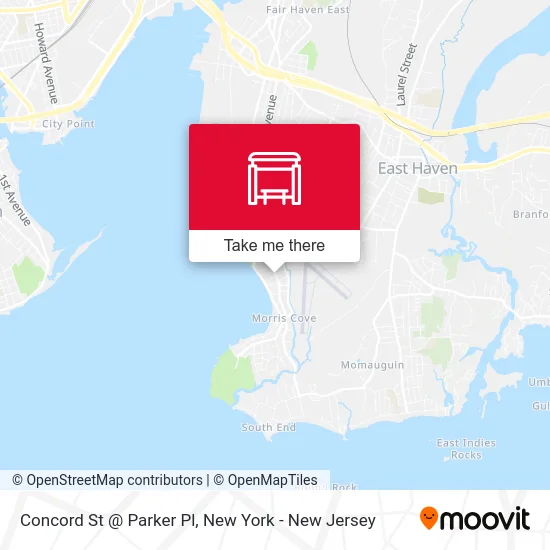 Concord St @ Parker Pl map