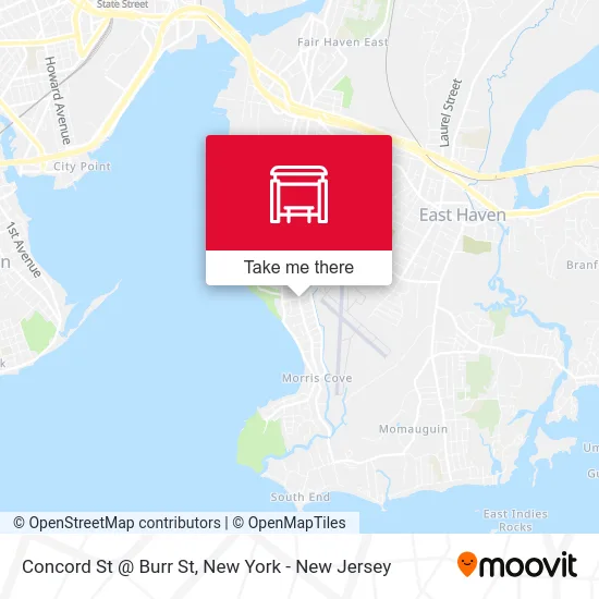 Concord St @ Burr St map