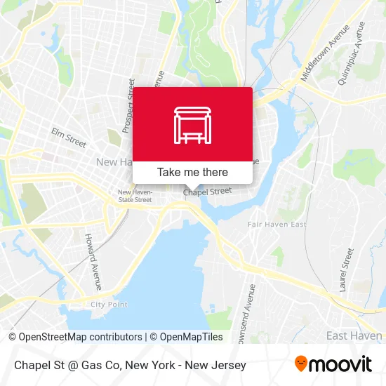 Chapel St @ Gas Co map