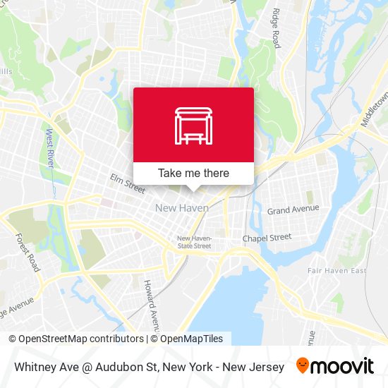Mapa de Whitney Ave @ Audubon St