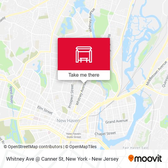 Mapa de Whitney Ave @ Canner St