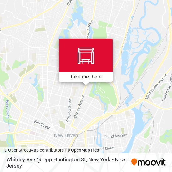 Mapa de Whitney Ave @ Opp Huntington St