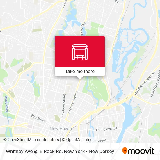 Whitney Ave @ E Rock Rd map