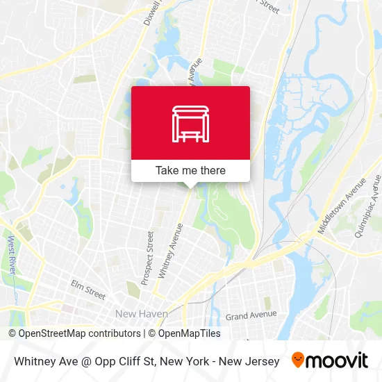 Whitney Ave @ Opp Cliff St map