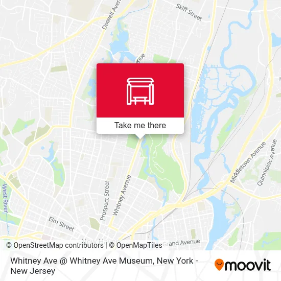 Whitney Ave @ Whitney Ave Museum map