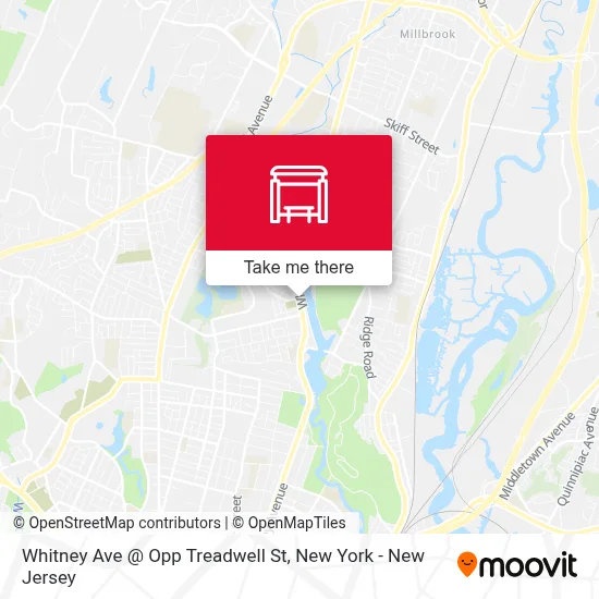 Whitney Ave @ Opp Treadwell St map