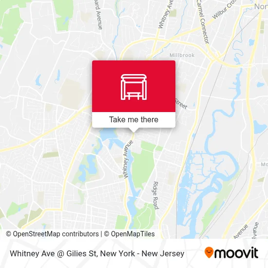 Whitney Ave @ Gilies St map