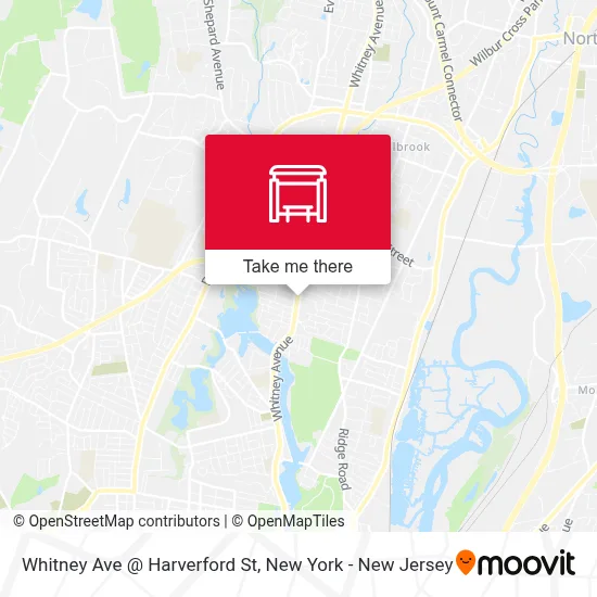 Whitney Ave @ Harverford St map