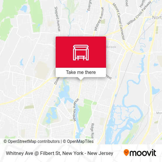Whitney Ave @ Filbert St map