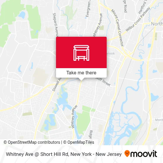 Whitney Ave @ Short Hill Rd map