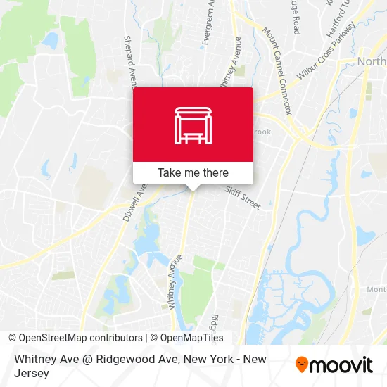 Whitney Ave @ Ridgewood Ave map