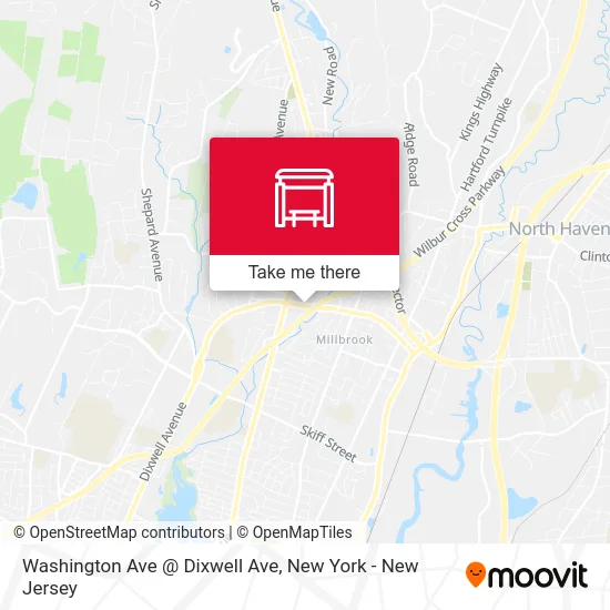Washington Ave @ Dixwell Ave map