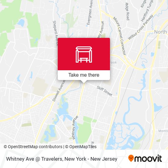 Mapa de Whitney Ave @ Travelers