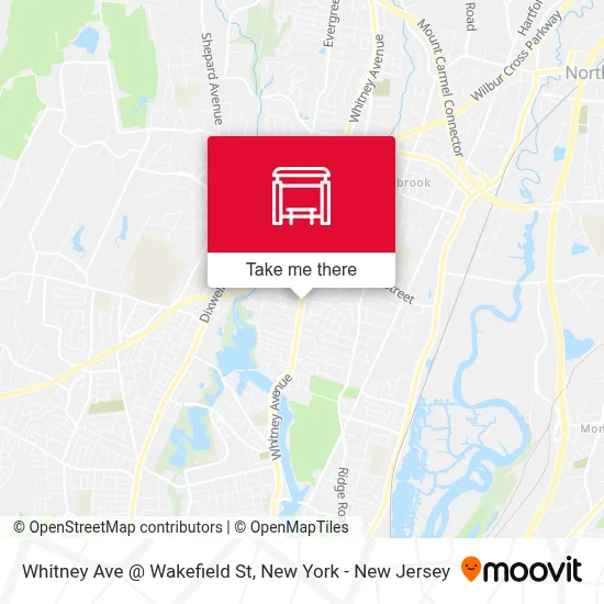 Whitney Ave @ Wakefield St map