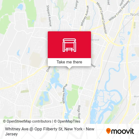 Whitney Ave @ Opp Filberty St map
