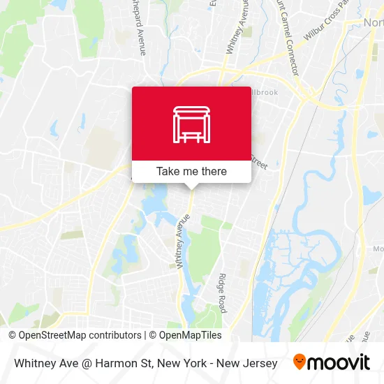 Whitney Ave @ Harmon St map
