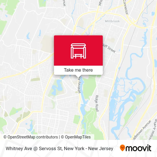 Whitney Ave @ Servoss St map