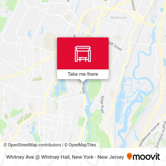 Whitney Ave @ Whitney Hall map