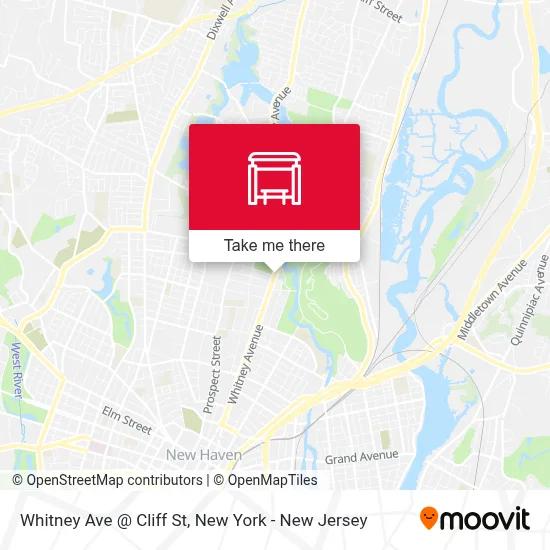 Whitney Ave @ Cliff St map