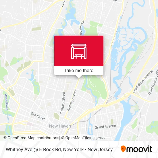 Whitney Ave @ E Rock Rd map