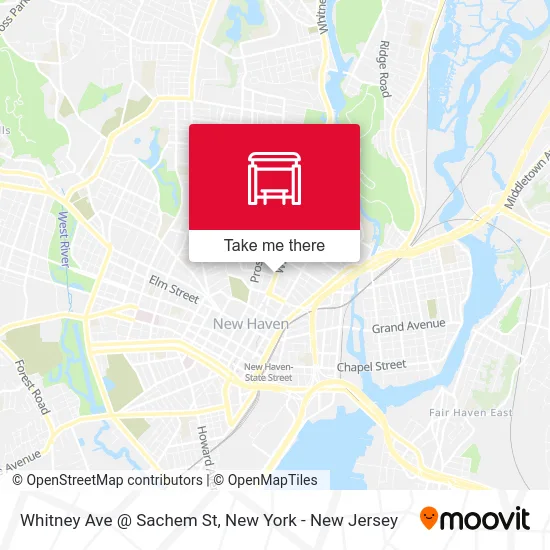 Whitney Ave @ Sachem St map