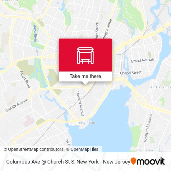 Columbus Ave @ Church St S map