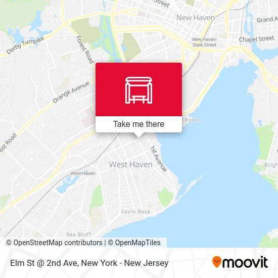 Elm St @ 2nd Ave map