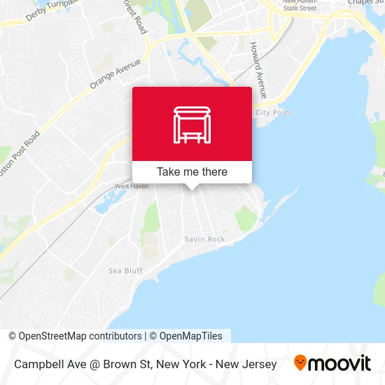 Campbell Ave @ Brown St map