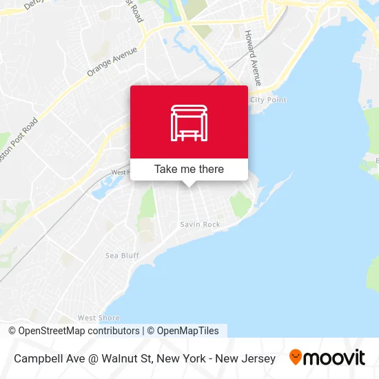 Campbell Ave @ Walnut St map
