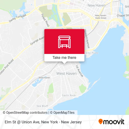 Elm St @ Union Ave map