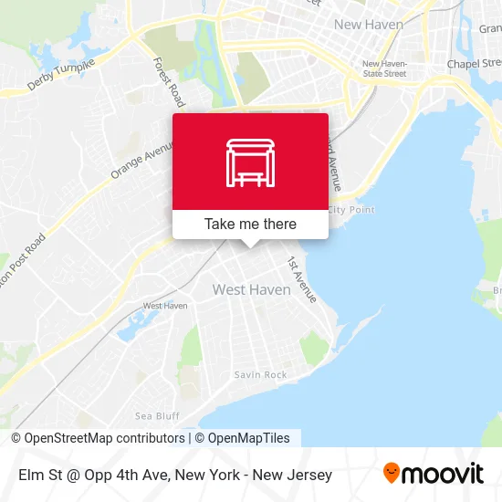 Elm St @ Opp 4th Ave map