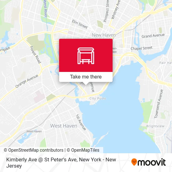 Kimberly Ave @ St Peter's Ave map