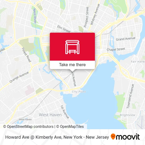 Howard Ave @ Kimberly Ave map