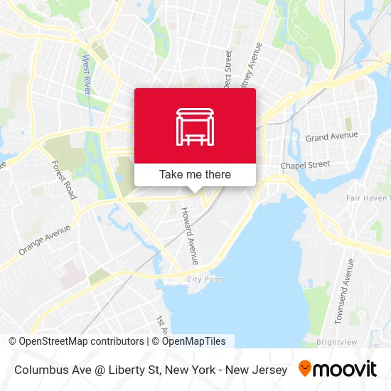 Columbus Ave @ Liberty St map