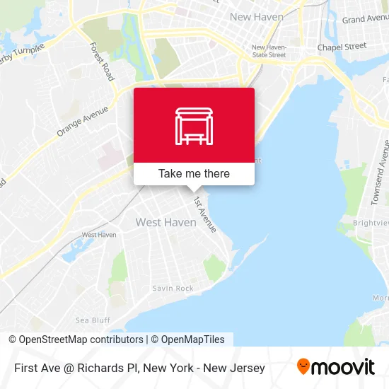 First Ave @ Richards Pl map