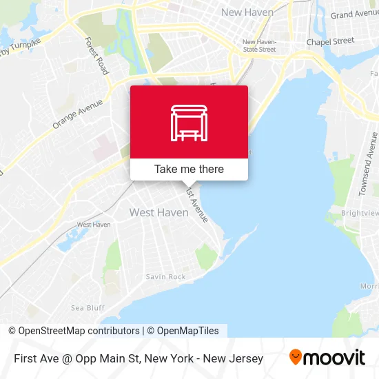 First Ave @ Opp Main St map