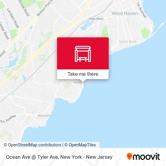 Ocean Ave @ Tyler Ave map