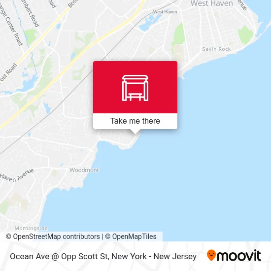 Ocean Ave @ Opp Scott St map